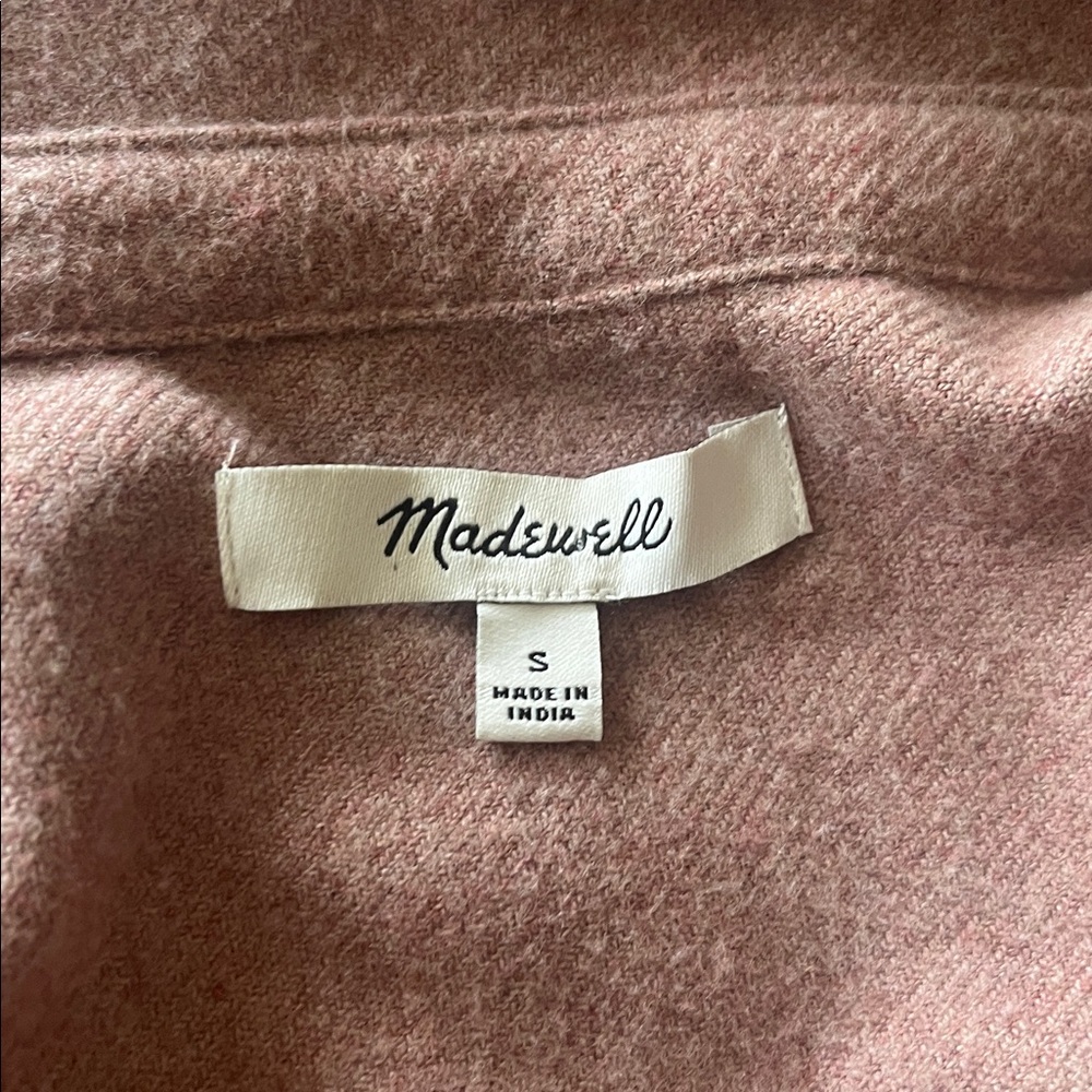 Madewell flannel Oversized Ex-Boyfriend Swing Shirt small - Picture 6 of 7